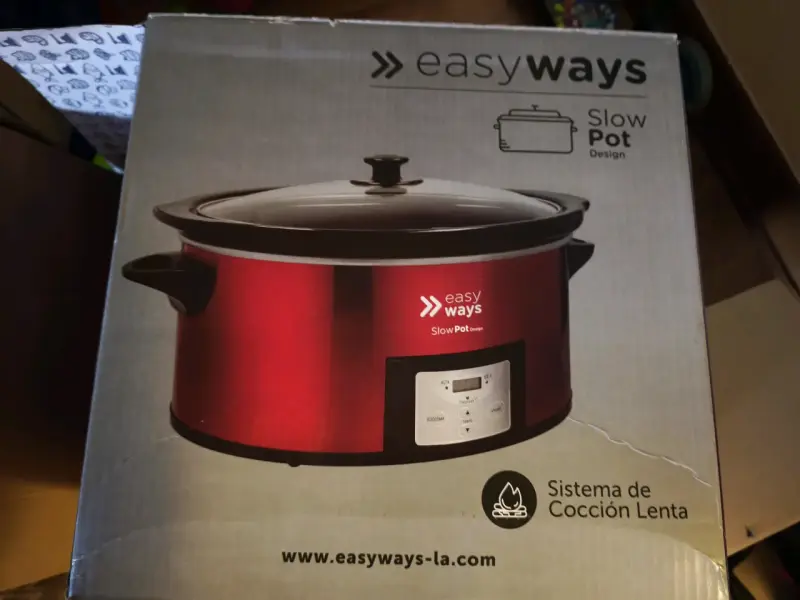 Olla de cocción lenta Easy Ways 5.5L roja - 3