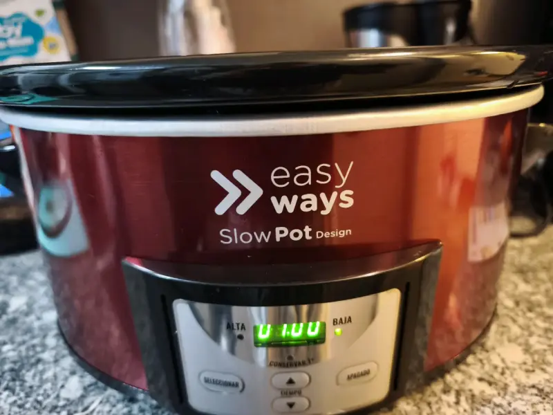Olla de cocción lenta Easy Ways 5.5L roja - 4