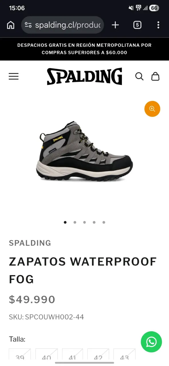 Botas de trekking Spalding impermeables - 6