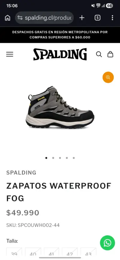 Botas de trekking Spalding impermeables - miniatura 6