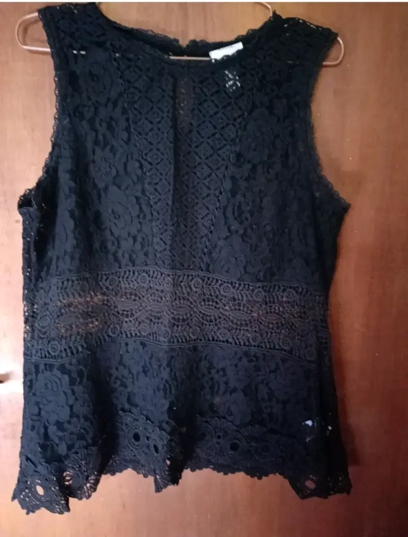 Blusa de encaje negra Knox Rose talla XL - 2