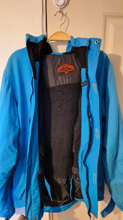 Parka celeste Spitfire con gorro - miniatura 6