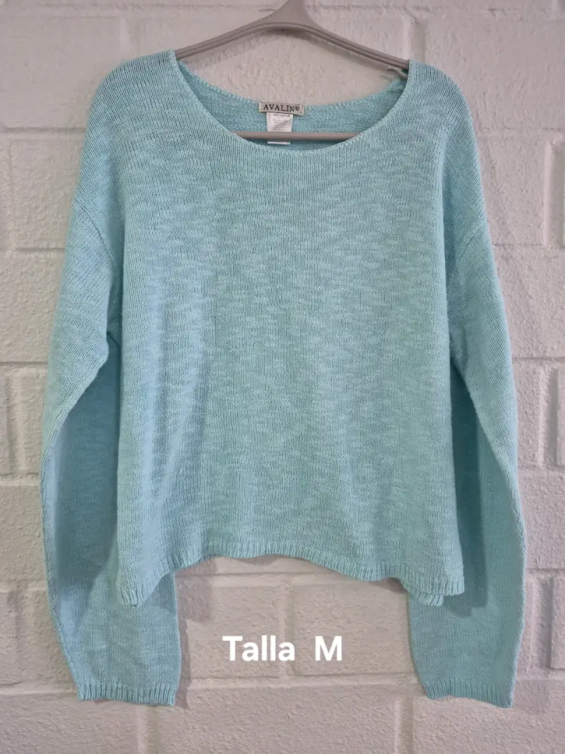 Suéter celeste Avalin talla M