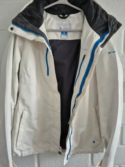 Chaqueta Columbia Whirlibird blanca para invierno - miniatura 1