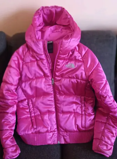 Chaqueta acolchada rosa The North Face para mujer - miniatura 1