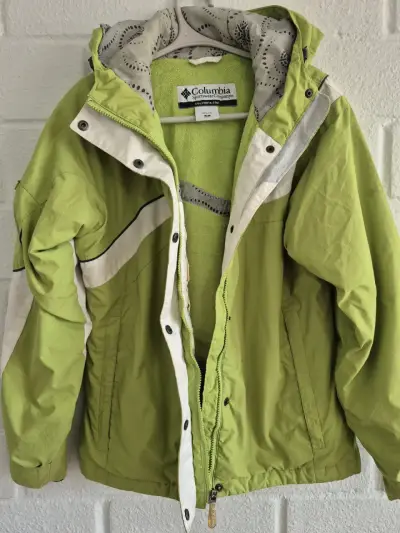 Chaqueta Columbia verde para mujer - miniatura 1