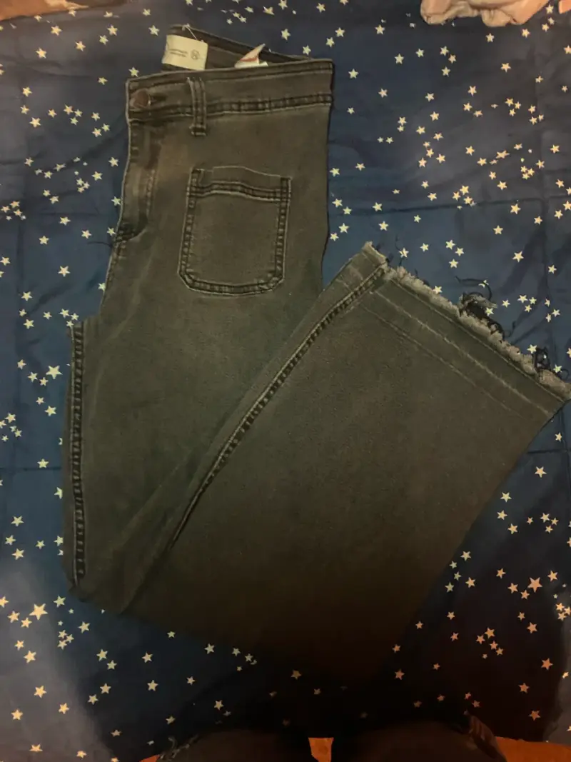 Jeans negros de mezclilla para niña - 2
