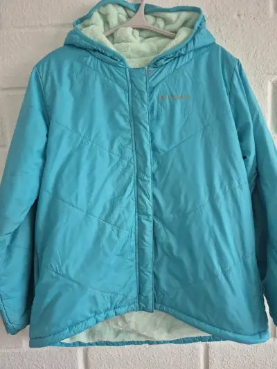 Chaqueta Columbia turquesa con capucha - miniatura 2