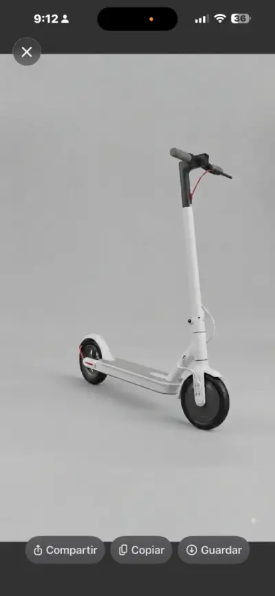 Scooter Eléctrico Xiaomi MiJia M365 Negro y Blanco - miniatura 1