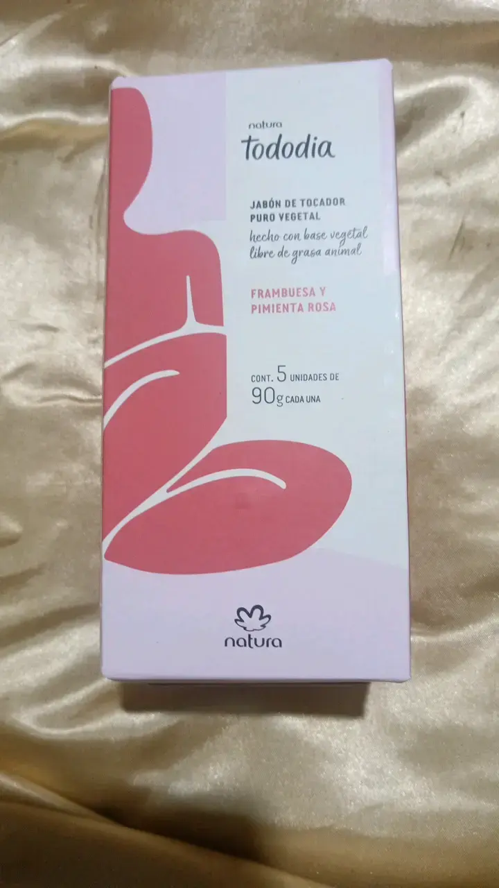 Jabón Natura Tododia Frambuesa y Pimienta Rosa
