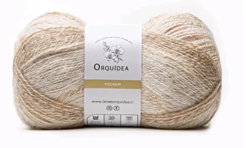 Lana Mohair Orquídea Beige