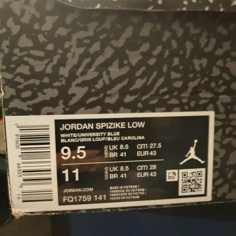Zapatillas Jordan Spizike Low Blancas y Azules - 3