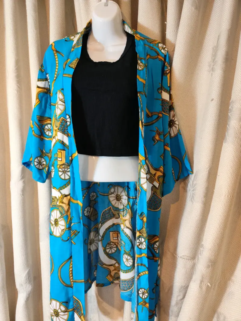 Tapados de mujer con diseño floral y flecos - 2