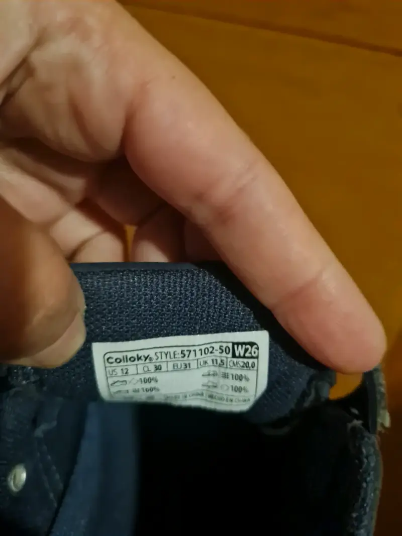 Zapatillas de niño Colloky azul con velcro - 3