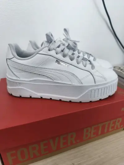 Zapatillas blancas Puma Karmen II para mujer - miniatura 1