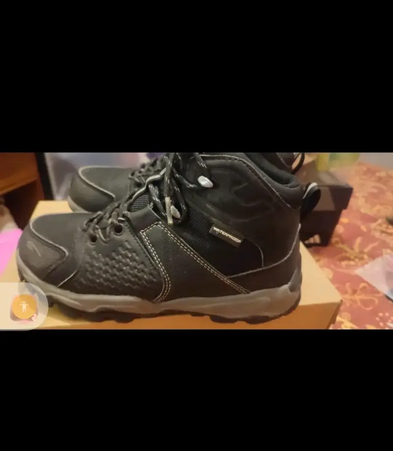 Botas de senderismo impermeables negras