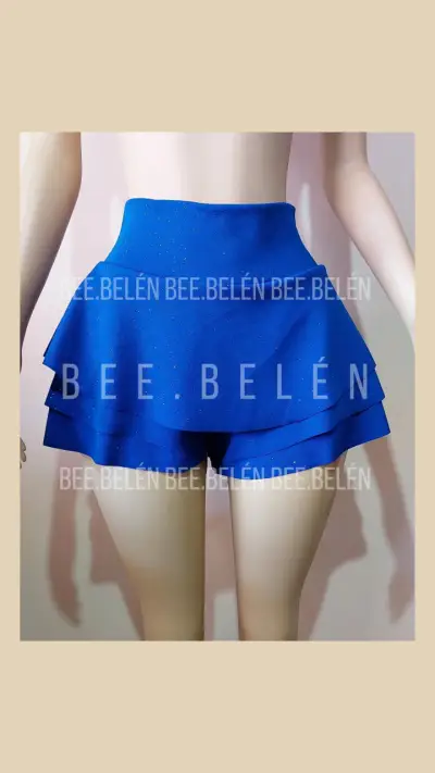 Falda short con brillos en varios colores - miniatura 2
