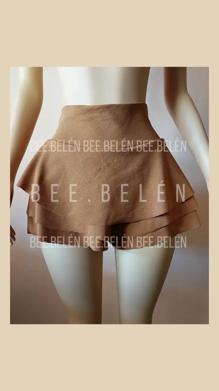 Falda short con brillos en varios colores - 4