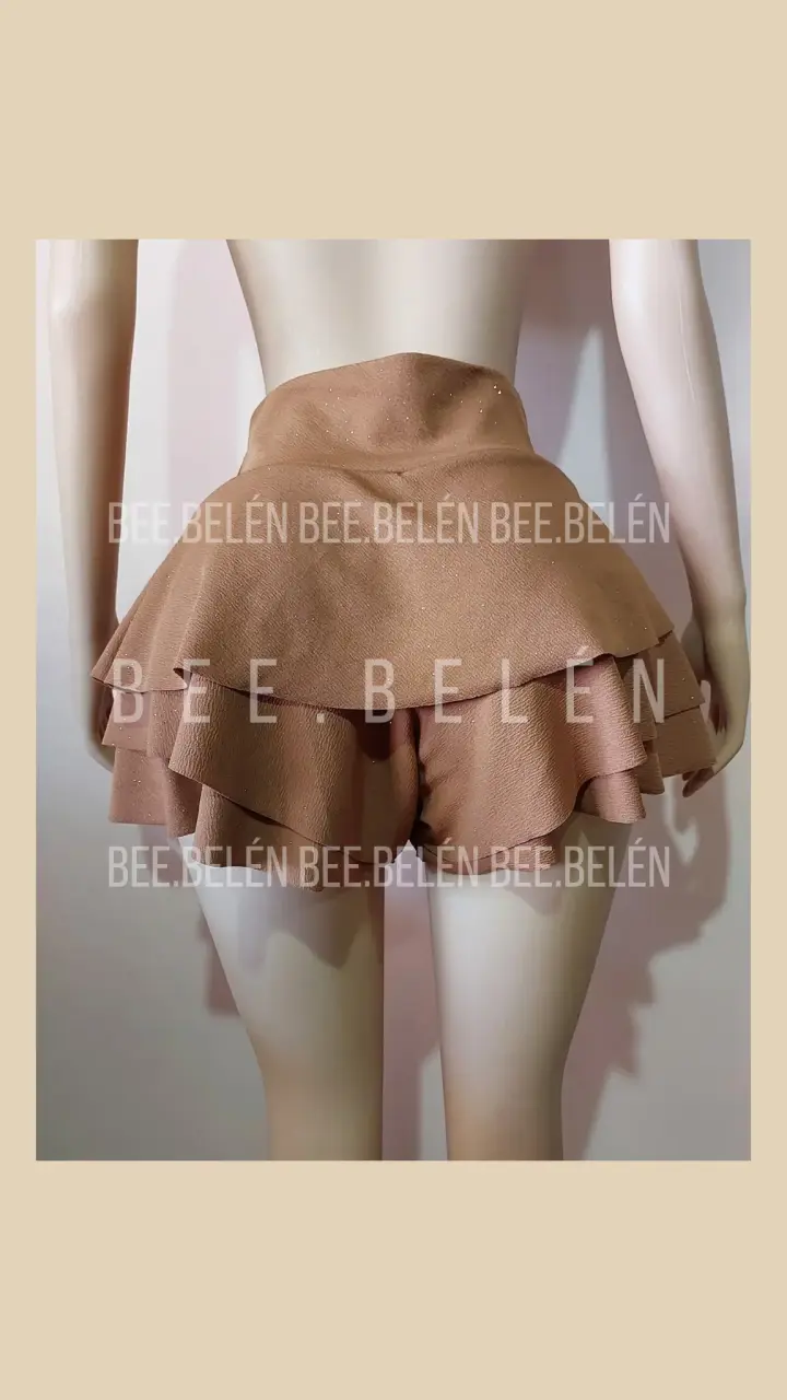 Falda short con brillos en varios colores - 5