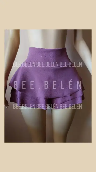 Falda short con brillos en varios colores - miniatura 6