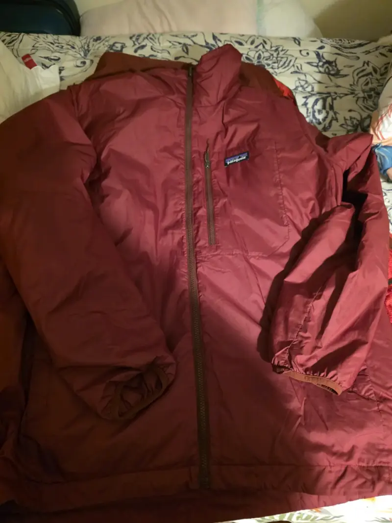 Chaqueta impermeable Patagonia roja para hombre - 4