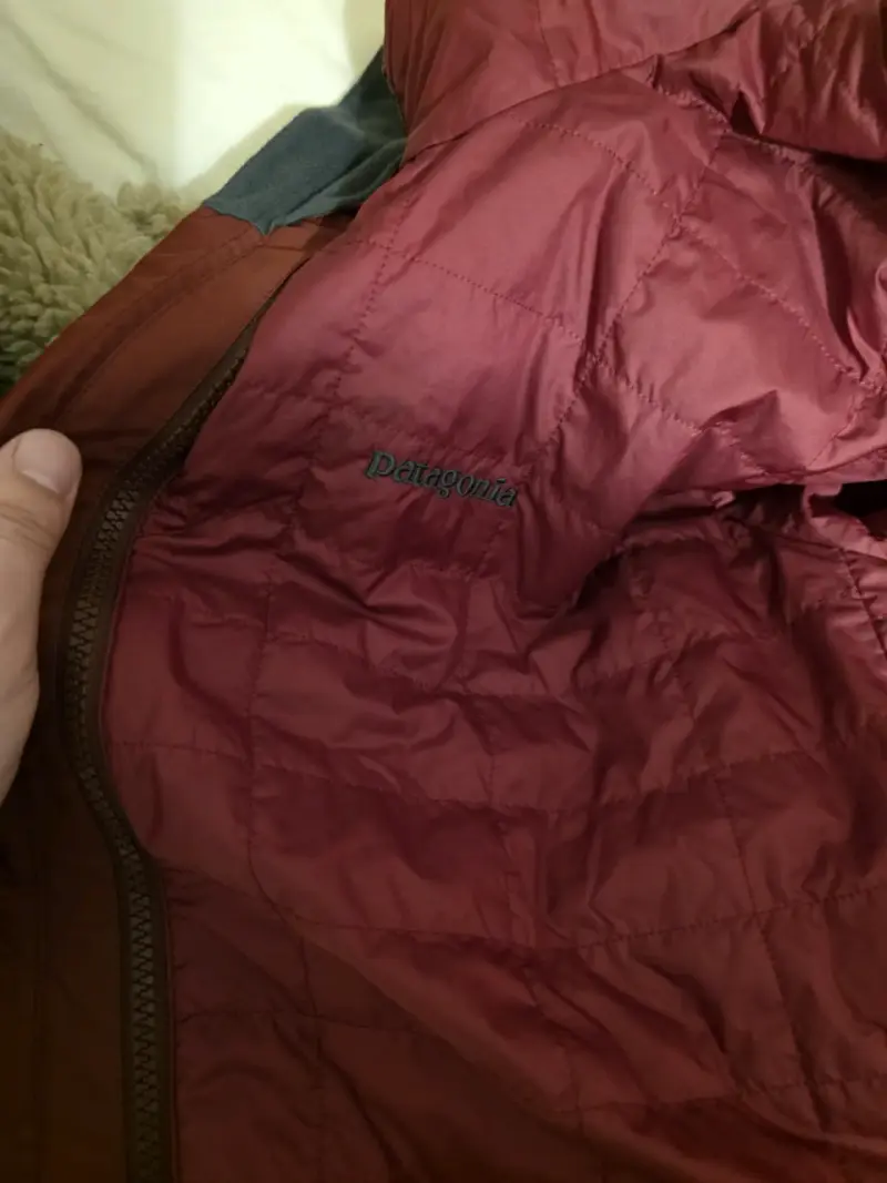 Chaqueta impermeable Patagonia roja para hombre - 6