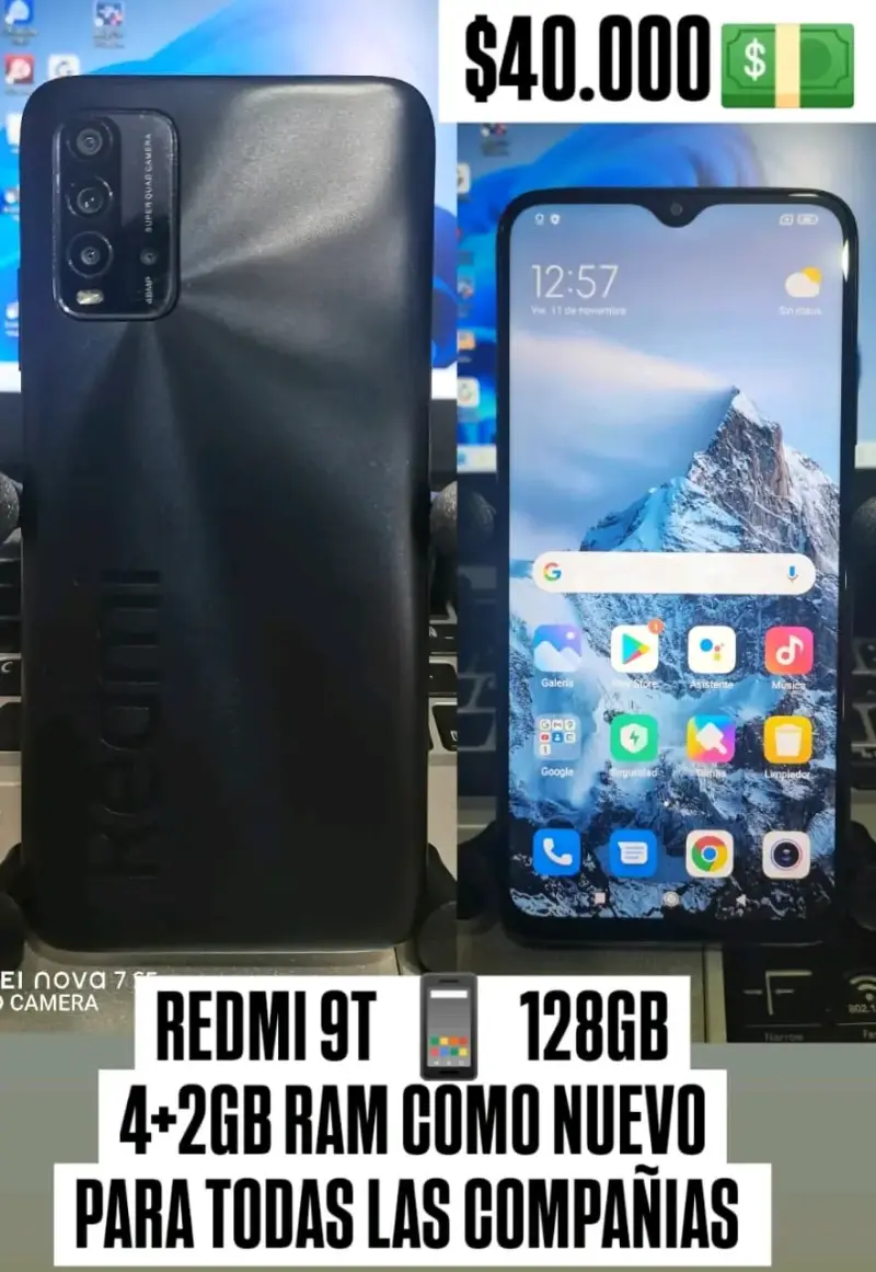 Smartphone Redmi 9T 128GB en buen estado
