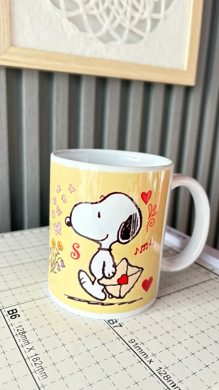 Tazón de cerámica Snoopy con diseño de corazones - 3