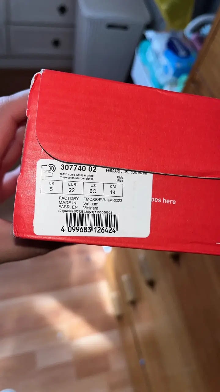 Zapatillas deportivas rojas Puma Ferrari para niños - 4
