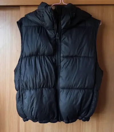 Chaleco Acolchado Negro Zara Talla M - miniatura 1