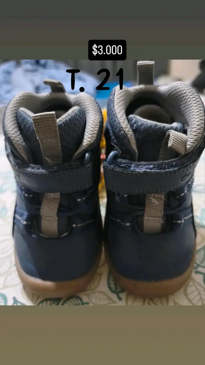 Botines de niño talla 21 azul