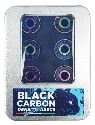 Rodamientos Density Black Carbon ABEC 9 para patinaje - miniatura 2