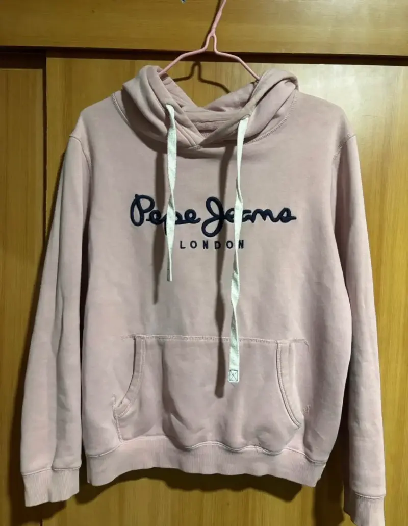 Polerón rosa Pepe Jeans con capucha