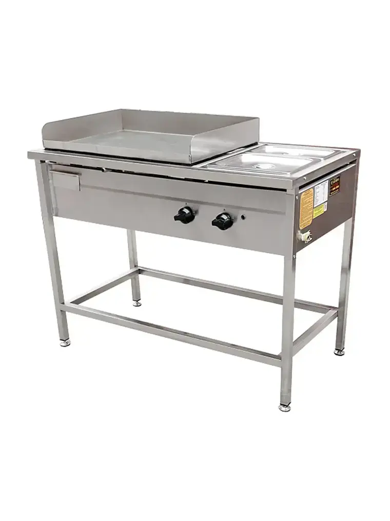 Plancha de acero inoxidable para cocina industrial - 2