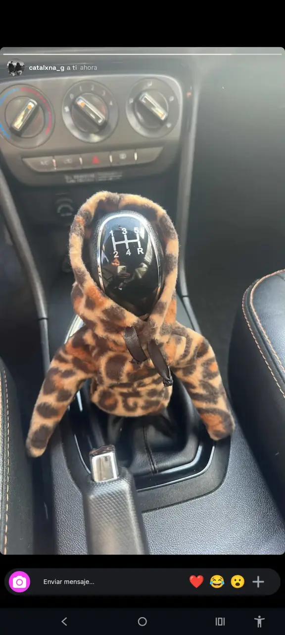 Hoodie para palanca de cambio estilo leopardo - 2