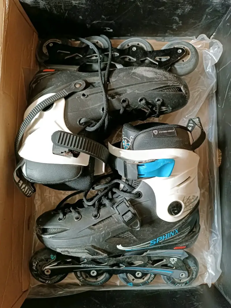 Patines en línea Flying Eagle Sphinx negros y blancos - 3