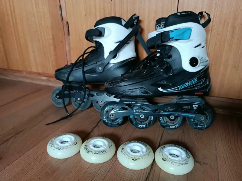 Patines en línea Flying Eagle Sphinx negros y blancos - 5