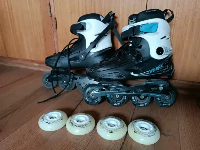 Patines en línea Flying Eagle Sphinx negros y blancos - miniatura 5