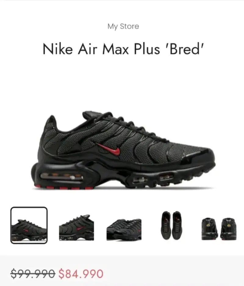 Zapatillas Nike Air Max Plus Bred Talla 42 - 2
