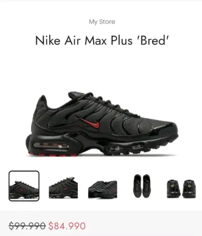 Zapatillas Nike Air Max Plus Bred Talla 42 - miniatura 2