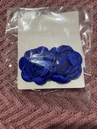 Aros con flores azules - miniatura 1
