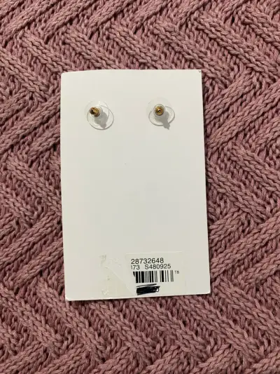 Aros colgantes multicolor Loft con piedra negra - miniatura 3