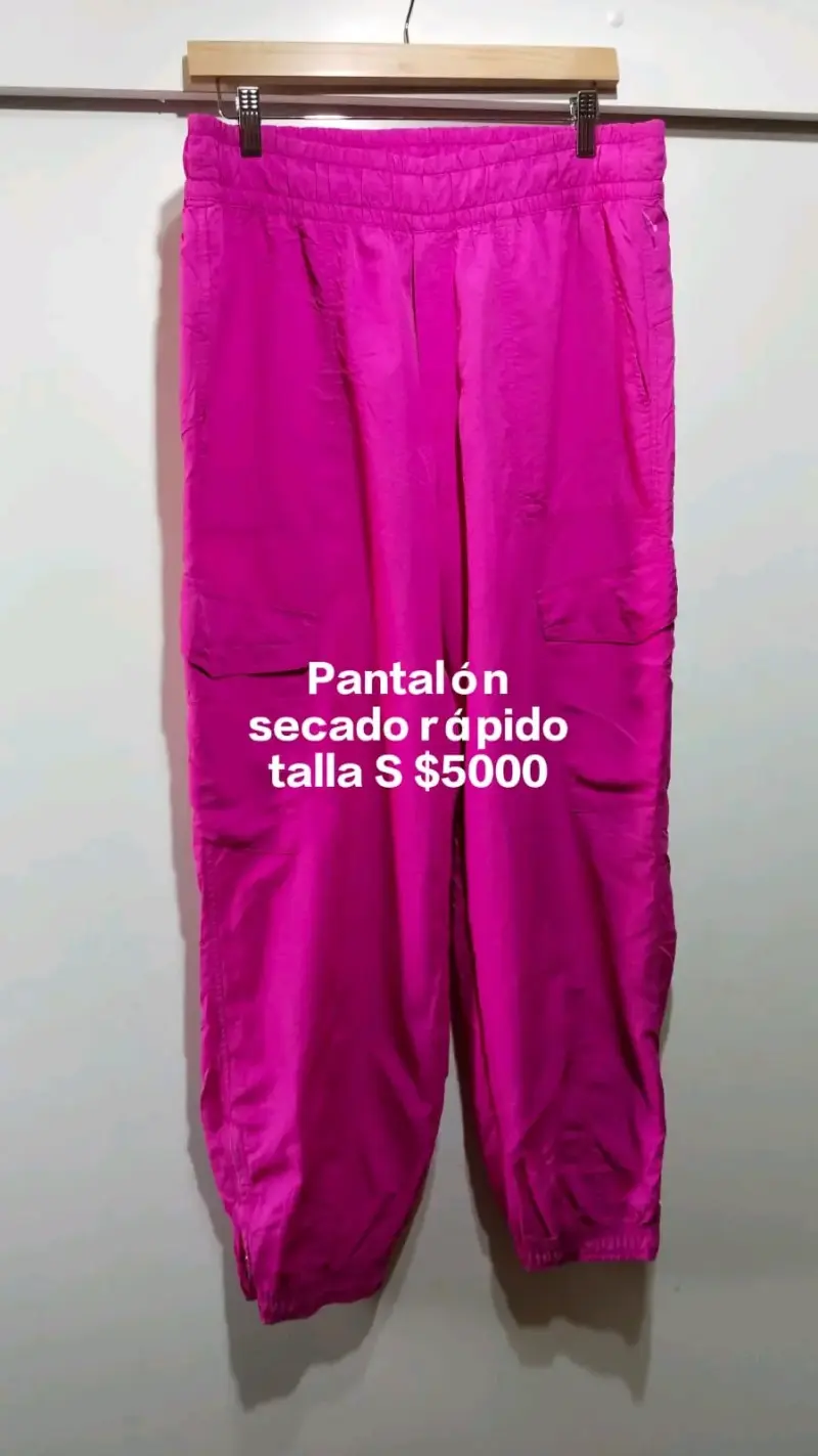 Pantalón de secado rápido fucsia talla S