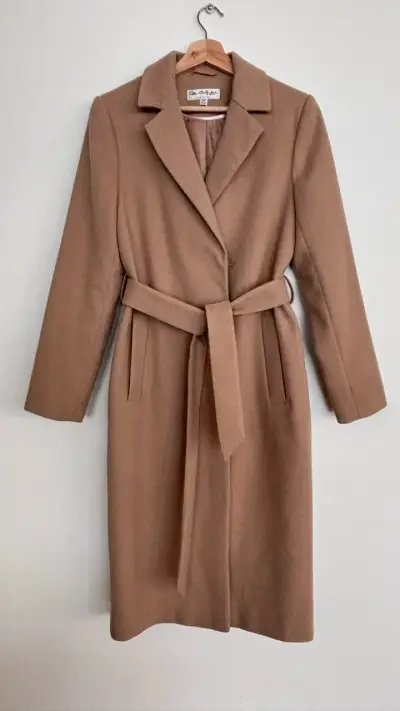 Abrigo camel Miss Selfridge con cinturón - miniatura 1