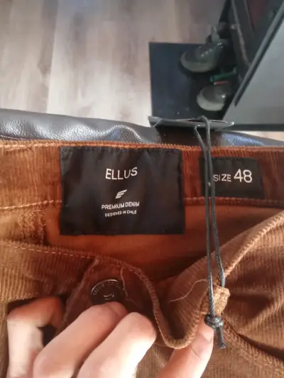 Pantalones de pana marrón Ellus Tiro Medio - miniatura 2
