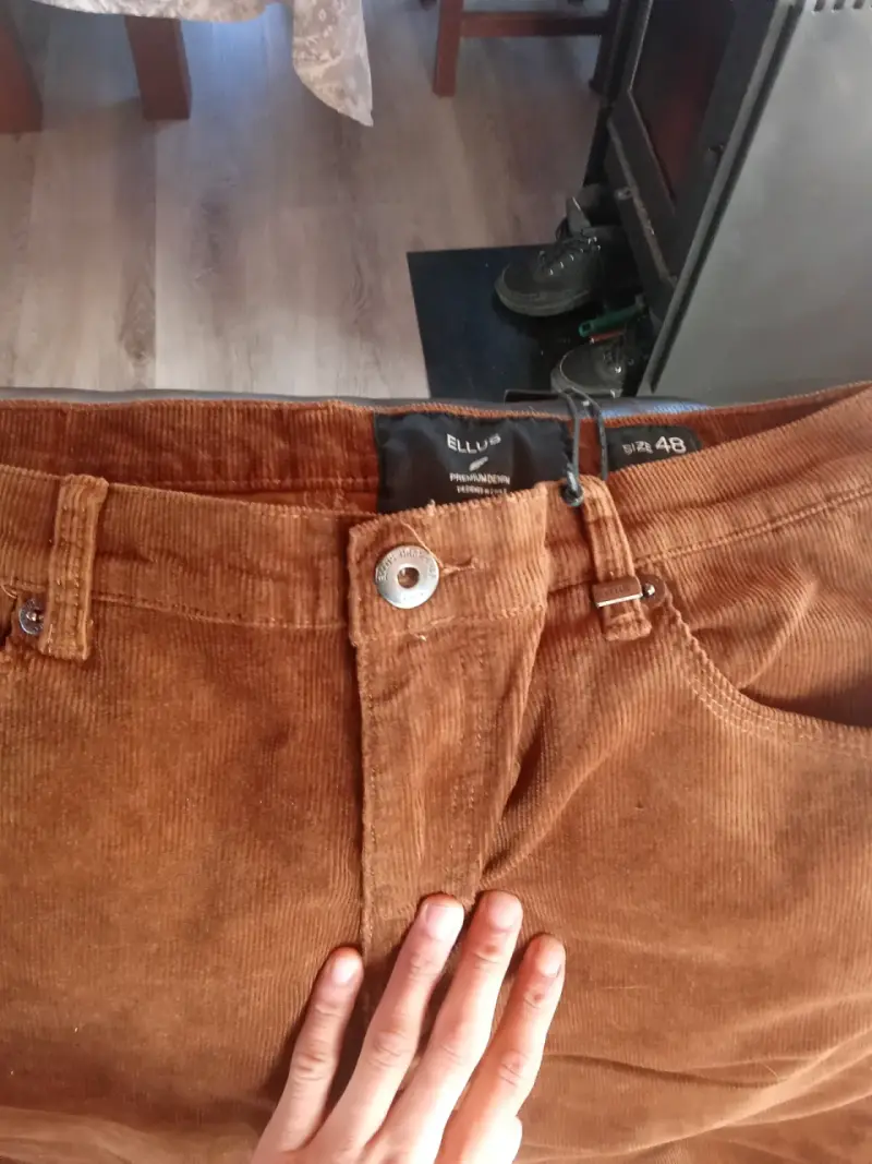 Pantalones de pana marrón Ellus Tiro Medio - 4