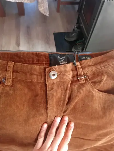 Pantalones de pana marrón Ellus Tiro Medio - miniatura 4