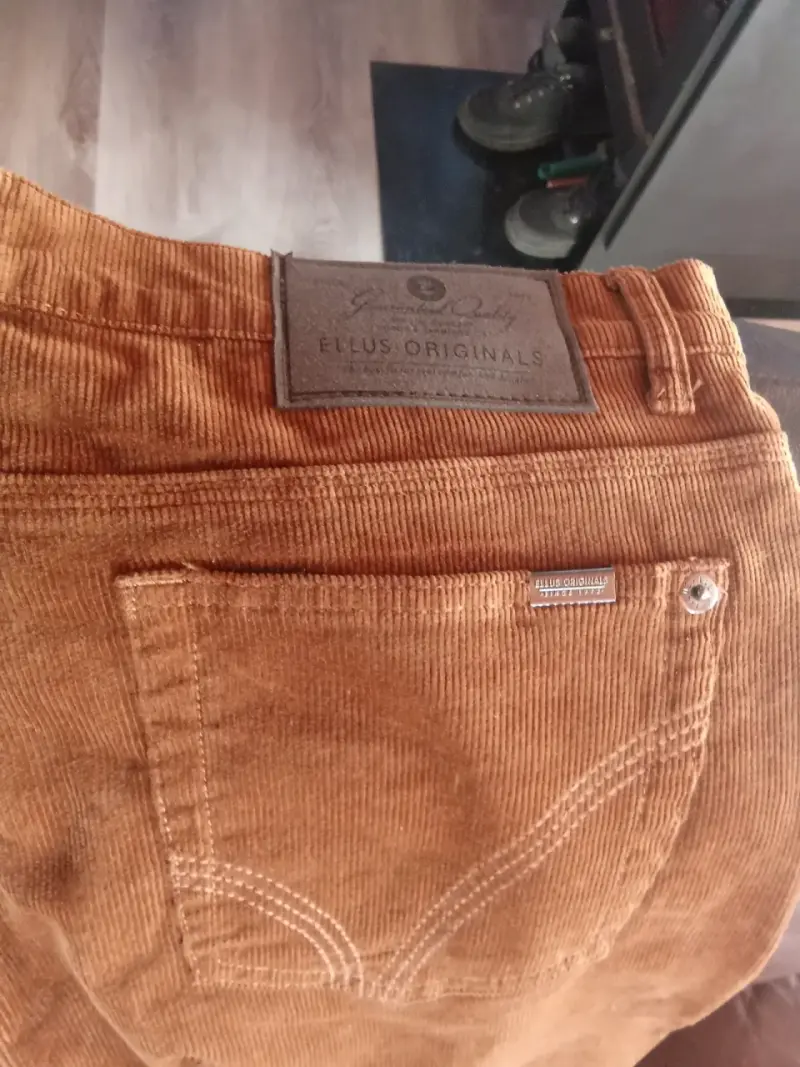 Pantalones de pana marrón Ellus Tiro Medio - 5