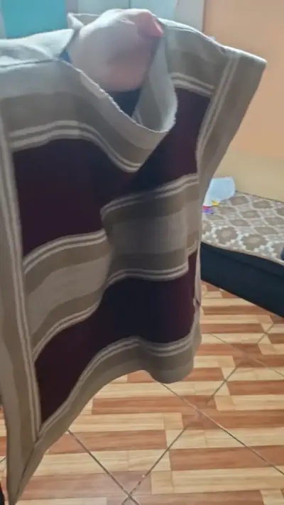Pantalón de vestir gris a rayas para hombre - miniatura 3