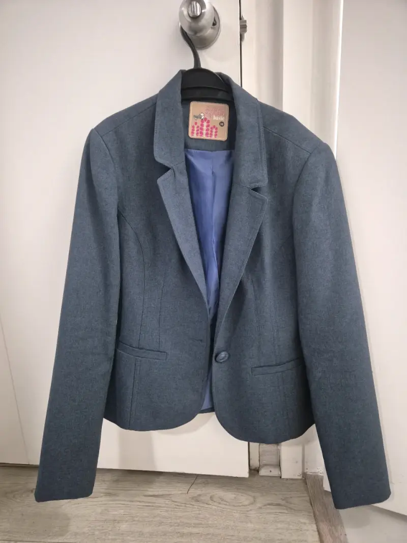 Blazer azul mujer estilo formal - 1